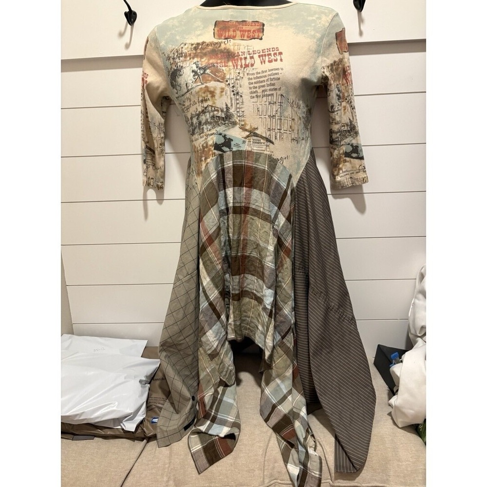 Art Wearable Boho Whimsy Lagen Dress. Wild Wild West Theme - Picture 3 of 9